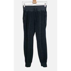 Lululemon Warm Down Charcoal Soft Velour Athleisure Athletic Jogger Sz 4